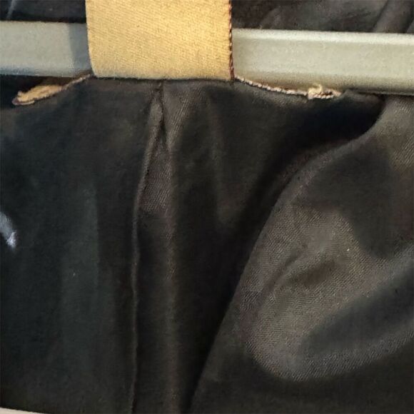 Paris Blues Y2K Black Pea Coat Size L Wool Blend Button Belted Removable Hood - Picture 9 of 9